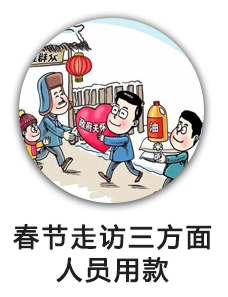 春节走访三方面人员用款